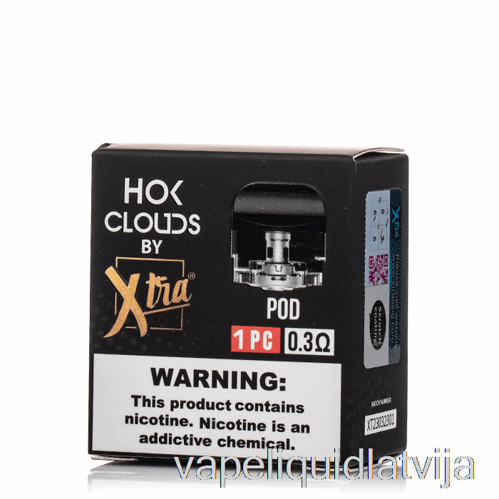 Xtra Hok Mākoņi Nomaiņa Pods Hok Mākoņi Pods Vape šķidrums